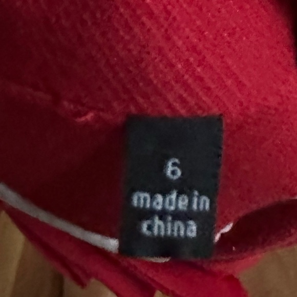 Cabi Red Beau Bow Business Blazer with Gold Button Size: 6 - Picture 8 of 15